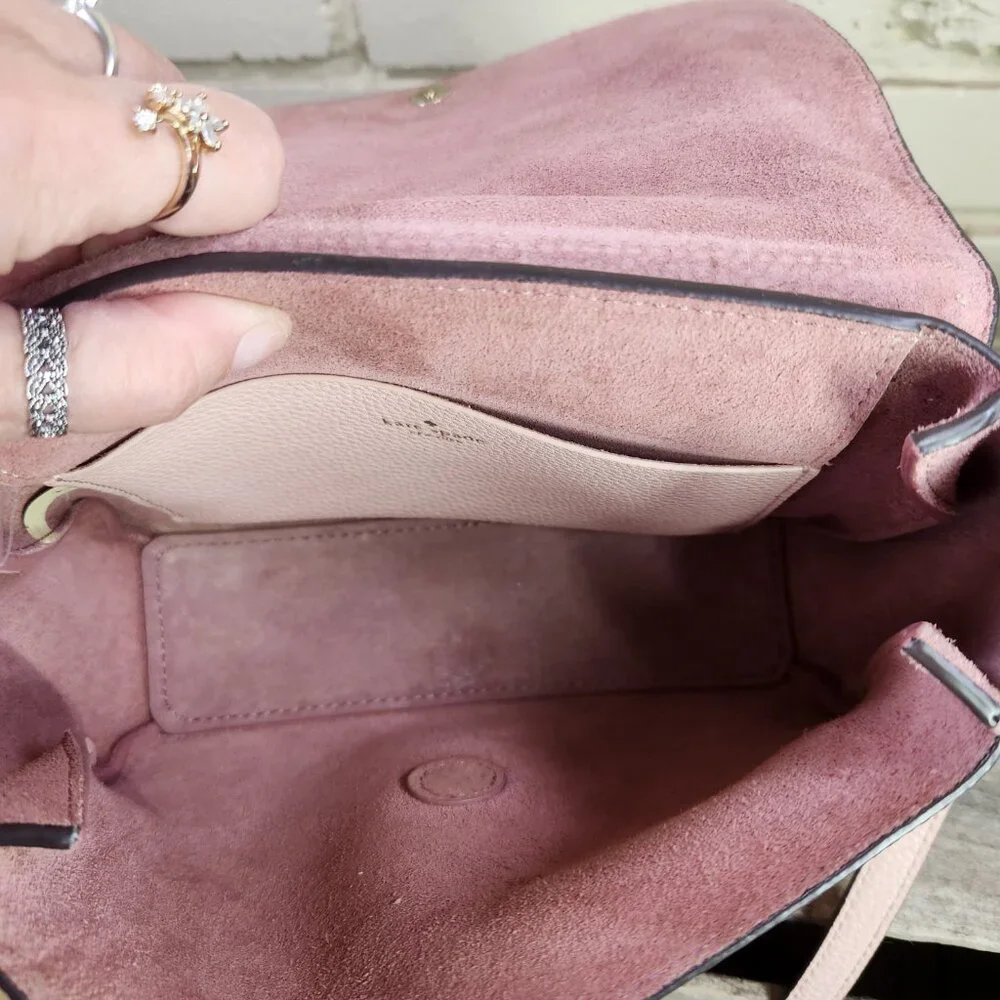 Euc Kate Spade Pershing Street Ava Warm Vellum Pink Crossbody Bag Purse